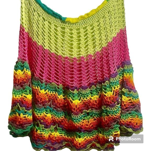 Handmade BOHO poncho. Ideal for festivals, casual outings, and cool evenings - Picture 1 of 7